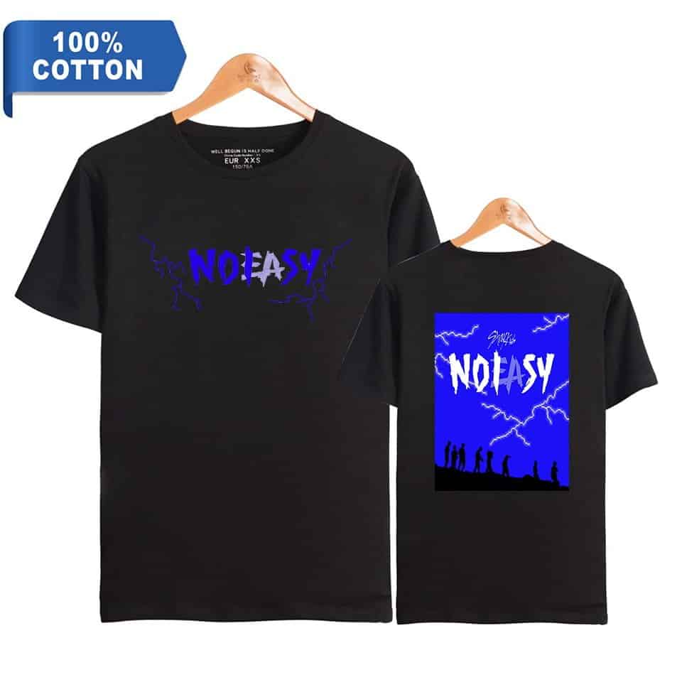 NoFasy Justin Bieber swag graphic T-shirt with lightning design, black color and bold print, perfect for fans wanting trendy and comfortable merchandise.