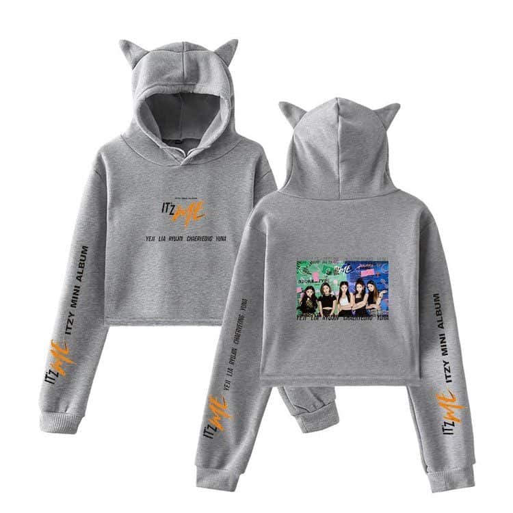 Sweatshirt and jogger set featuring Justin Bieber swag merch, gray color with playful graphics and text.