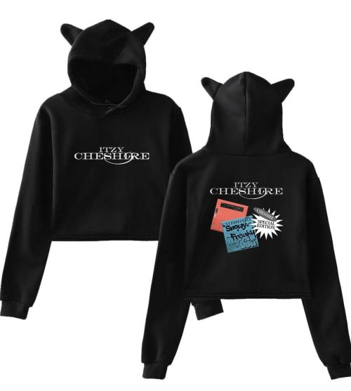 Itzy Chesire Cropped Hoodie #1