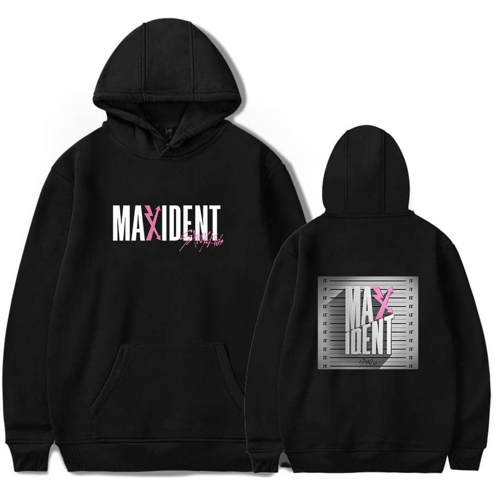 MAXIDENT hoodie with Justin Bieber swag style and bold graphic design.