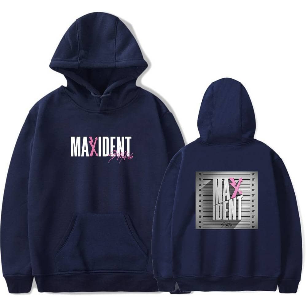 Maxidient hoodie with pink and white graphic print, perfect swag merch for Justin Bieber fans.