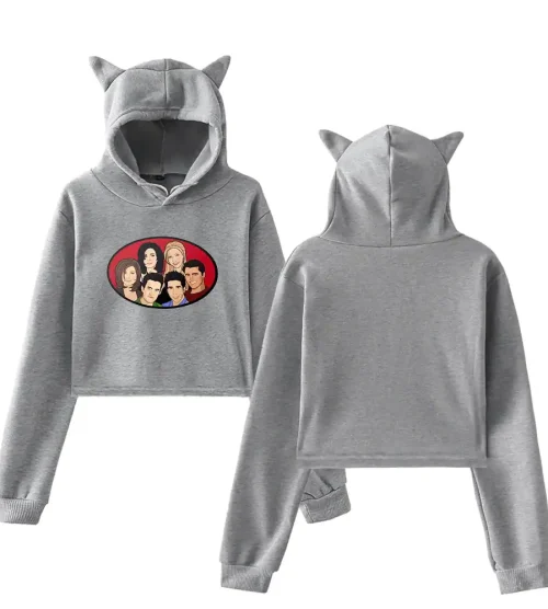 TV Friends Cropped Hoodie #A1