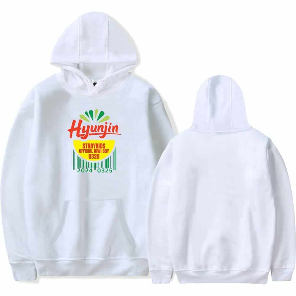 Hyunjin swag hoodie featuring bold graphic design related to K-pop and streetwear style.