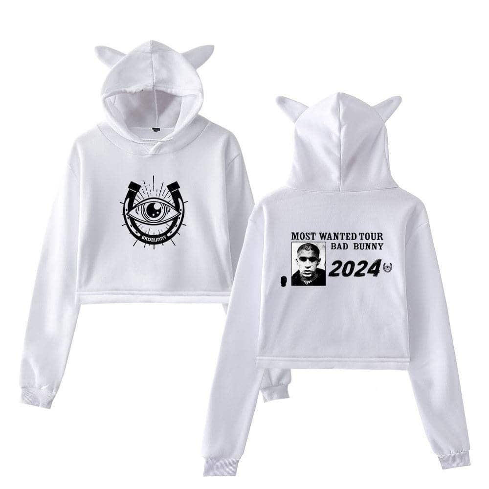 Justin Bieber swag merch hoodie with bunny ears and eye design, perfect for fans seeking trendy, bold concert-inspired streetwear. High-quality, stylish, and unique for any wardrobe.