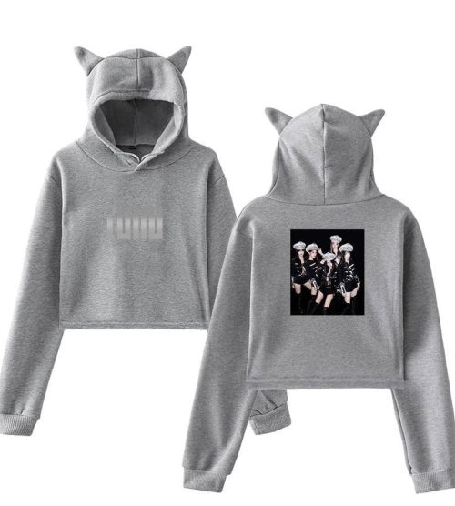 Gidle Cropped Hoodie #12