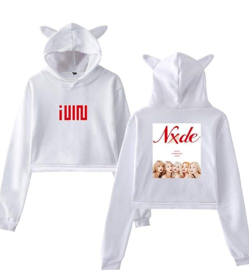 Gidle Cropped Hoodie #2