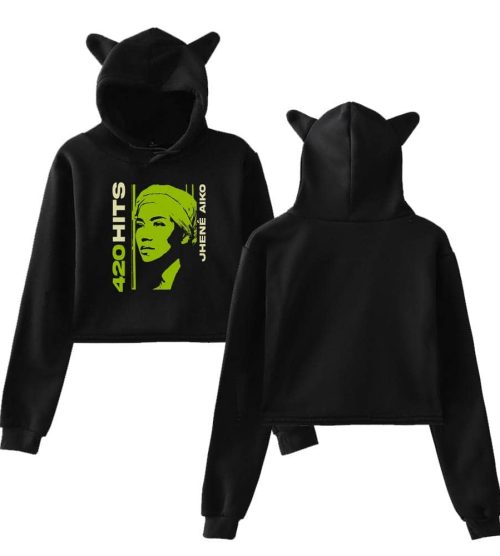 Jhene Aiko Cropped Hoodie #4