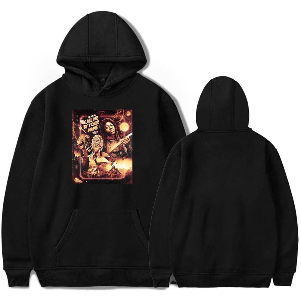 Justin Bieber swag merch hoodie with a bold graphic design featuring him and energetic, fiery elements. Perfect for fans wanting trendy, statement streetwear.