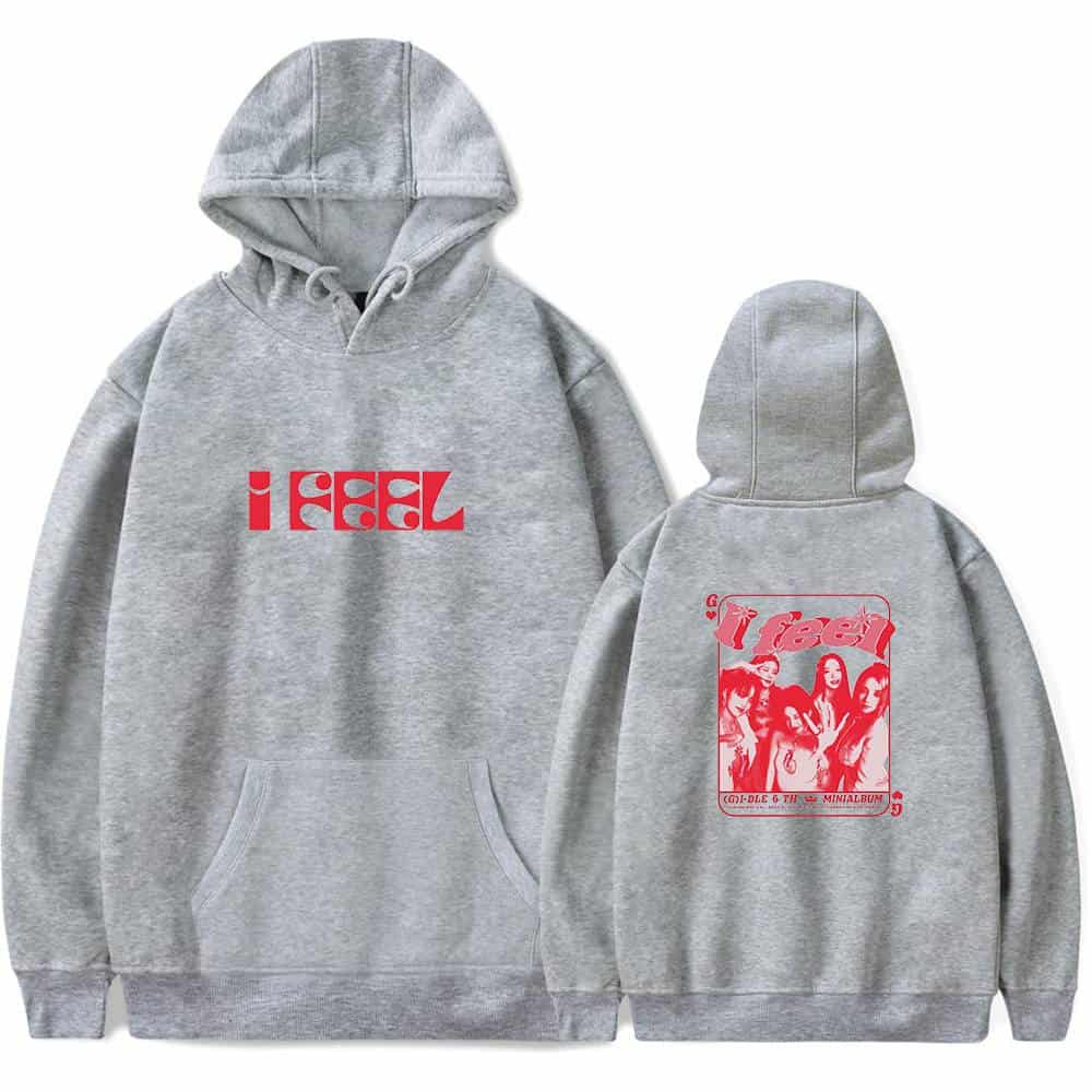 I feel hoodie with Justin Bieber swag graphic print and band photo back design.