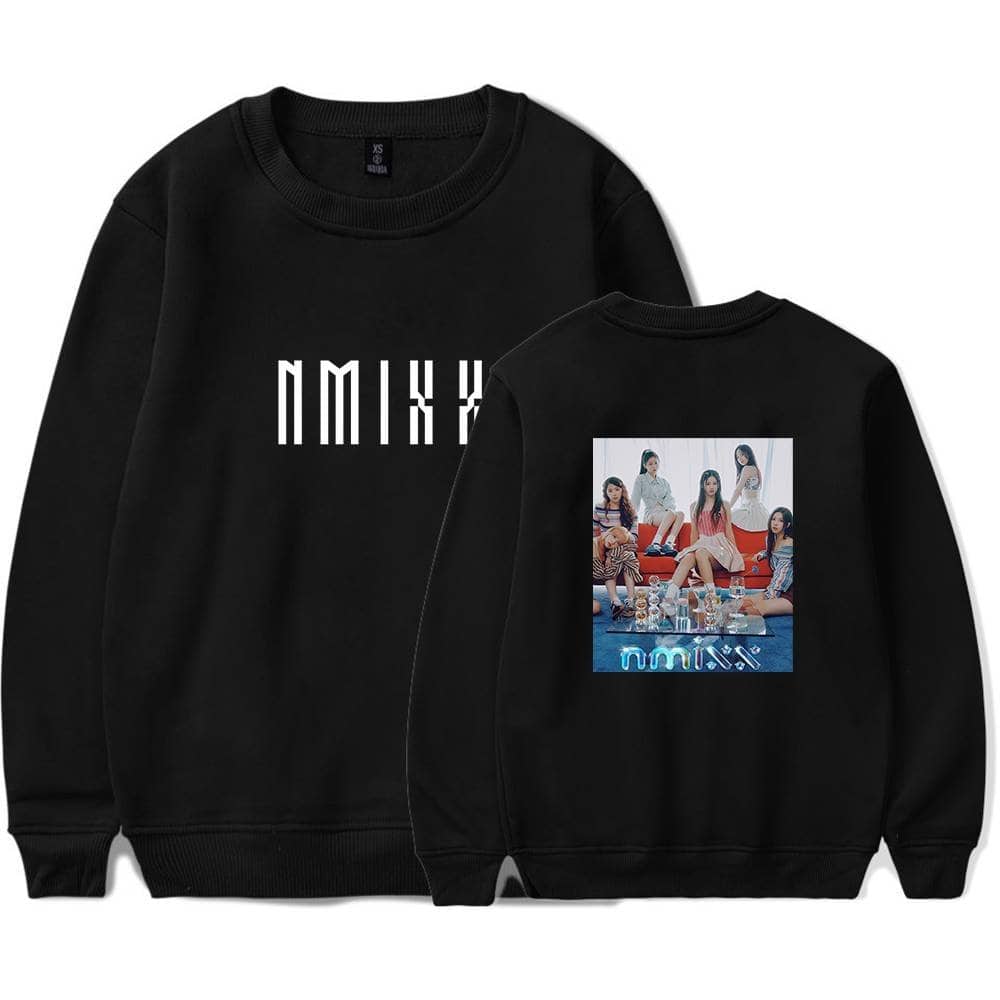 Black sweatshirt featuring Justin Bieber's "Swag" merchandise with a fashionable graphic design.