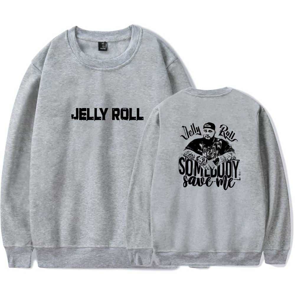Jelly Roll swag hoodie with Justin Bieber-inspired design, featuring a bold front text and a graphic back image of a man with tattoos, capturing a rebellious and stylish vibe.