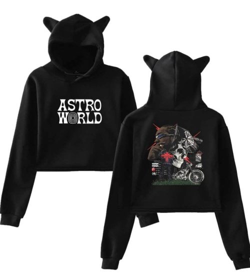 Travis Scott Cropped Hoodie #4 + Gift
