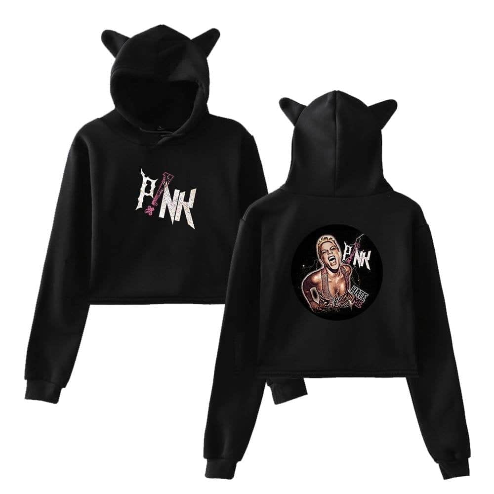 Black hoodie with Justin Bieber swag and graphic design, featuring a bold logo on the front and a vibrant artwork on the back with a fierce illustration. Perfect for fans of Bieber's fashion line and streetwear style.