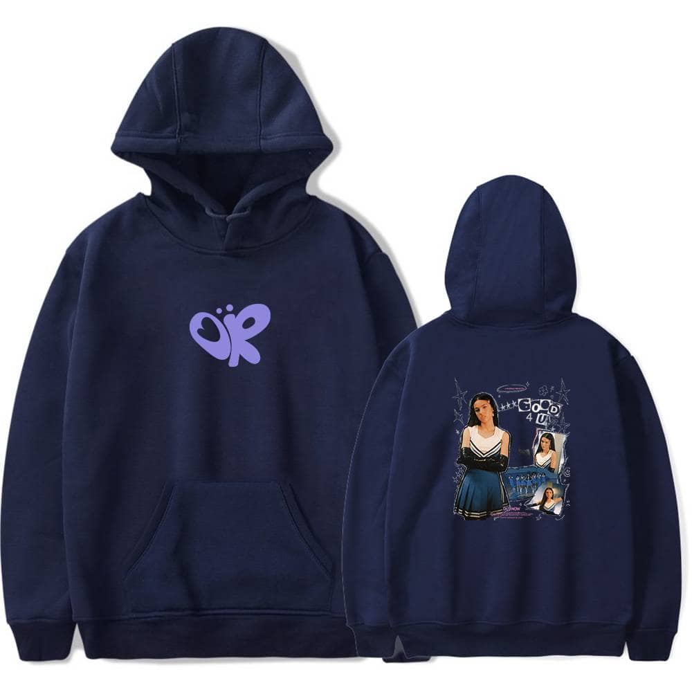 Butterfly graphic hoodie with Justin Bieber swag design on the back, perfect for fans of Bieber merchandise and streetwear style.