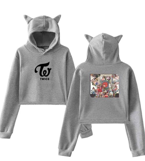 Twice 2025 Cropped Hoodie #3