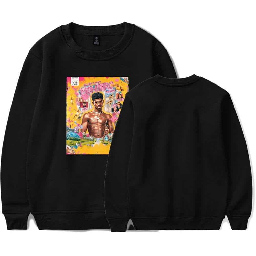 Vibrant Justin Bieber swag sweatshirt featuring colorful MONTERO artwork, perfect for fans seeking trendy and bold merchandise.