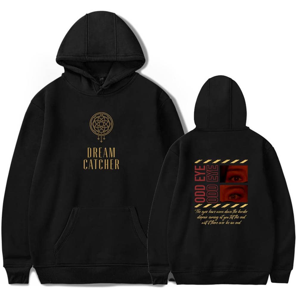 Dream catcher hoodie with Justin Bieber swag merch design in black and gold accents, featuring eye-catching graphics and inspiring quotes on the back. Perfect for fans and streetwear enthusiasts.