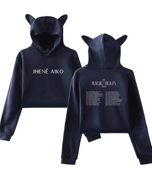 Jhene Aiko Cropped Hoodie #2