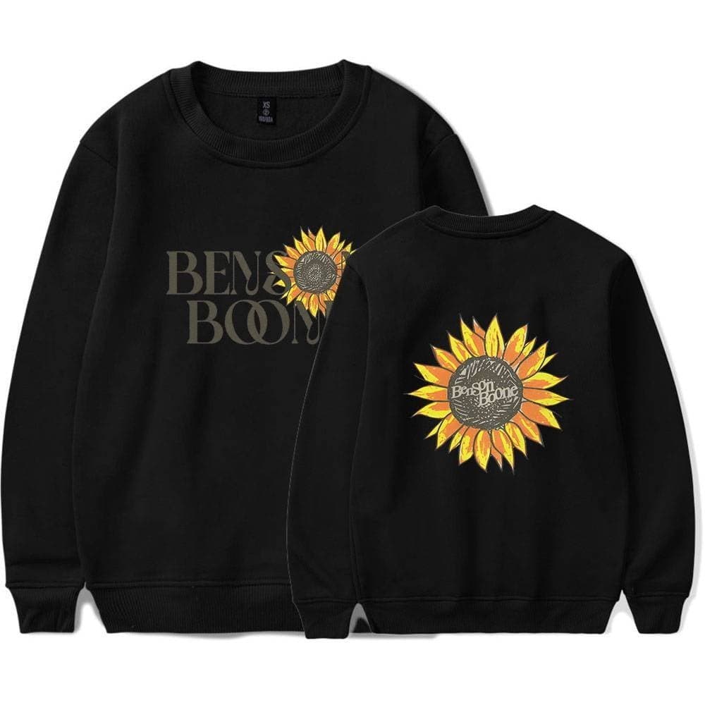 Ben&Jerrys sunflower graphic sweatshirt featuring Justin Bieber swag merch design.
