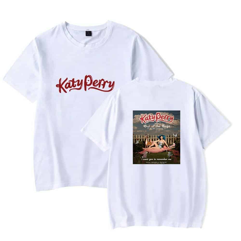 Katy Perry swag merch t-shirts featuring artistic and bold designs, perfect for fans who want to showcase their love for the pop star and her music.