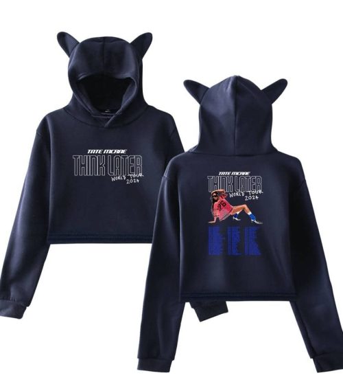 Tate McRae Think Later World Tour Cropped Hoodie #1