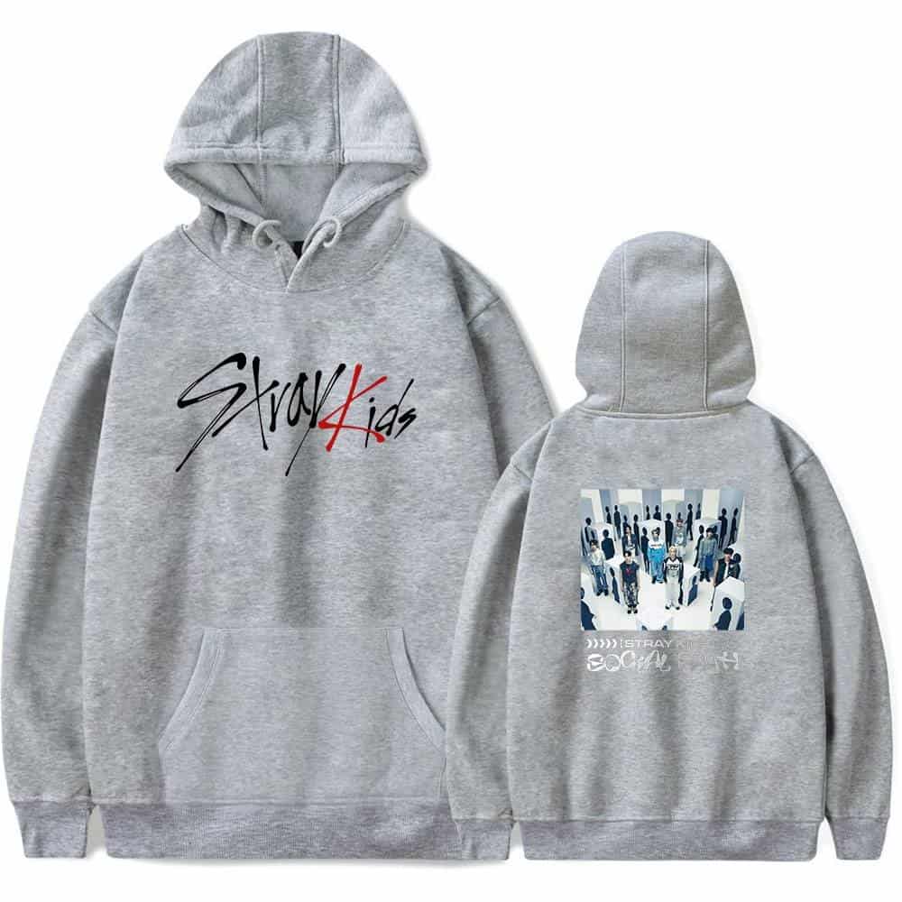 Stray Kids swag hoodie with graphic print, comfortable casual streetwear for fans.