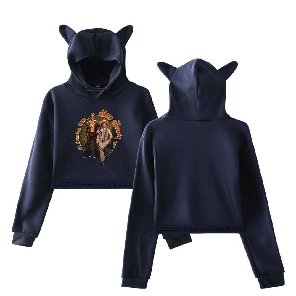 Cute navy hoodie set for kids with Justin Bieber swag and cartoon bear ears, perfect for fans and cool streetwear style. Soft material and trendy design make it a must-have for stylish kids.