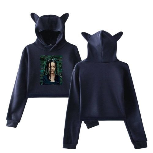 Rihanna Cropped Hoodie #3 + Gift