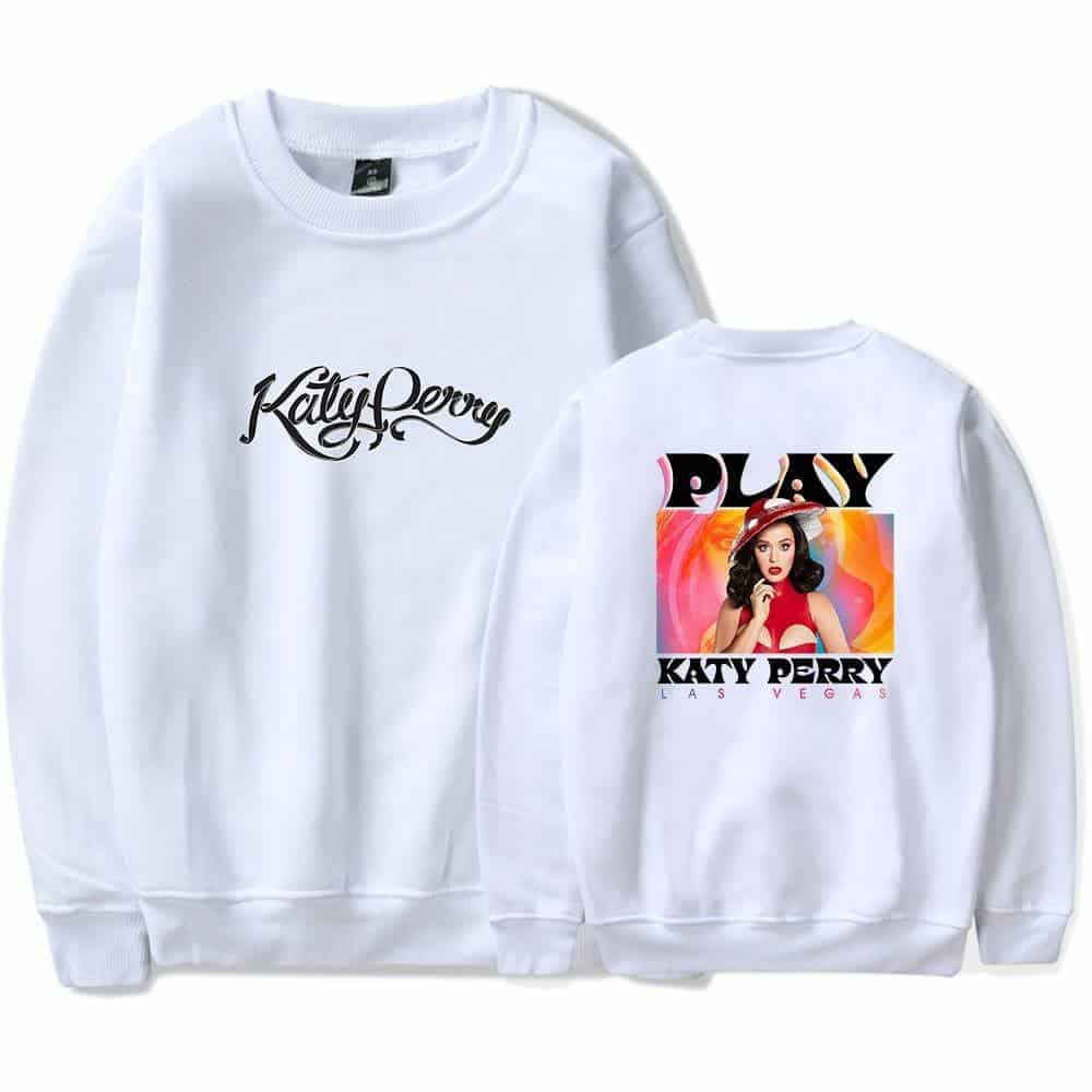 Katy Perry swag merchandise featuring stylish hoodies with her branding and vibrant graphics. Perfect for fans looking to showcase their love for the pop icon with trendy, collectible apparel.