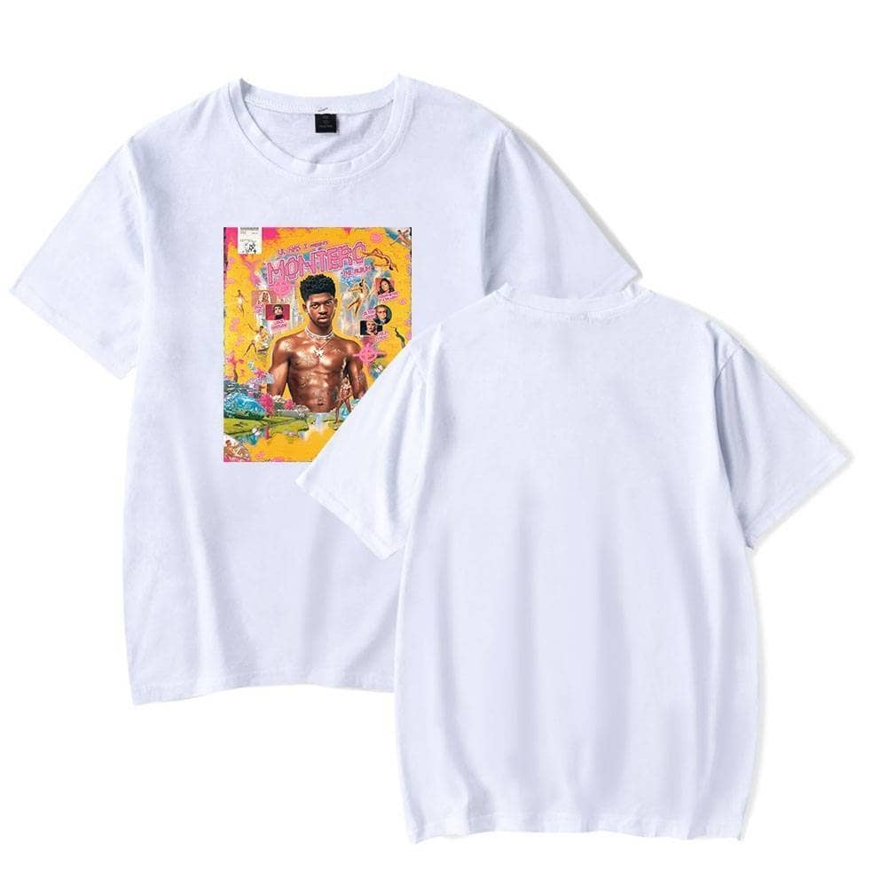 Vibrant Justin Bieber swag merch t-shirt featuring bold artwork of a young performer, perfect for fans of pop culture and streetwear fashion. Unique design highlights Justin Bieber's iconic style.
