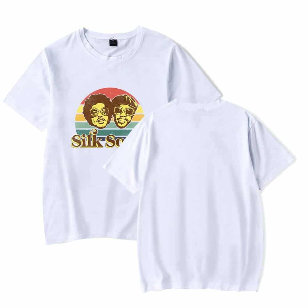 Vintage-style Justin Bieber swag graphic T-shirt featuring a retro-inspired design of two stylized faces and the text "Sik So". Perfect for fans wanting a cool, laid-back look.