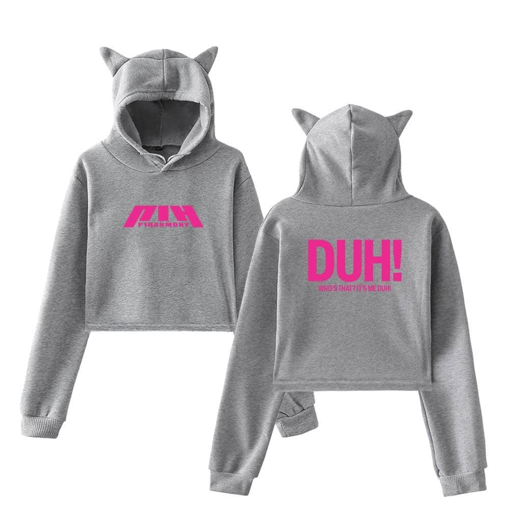 Pink graphic hoodie sweatshirt with cat ear hood, inspired by Justin Bieber swag merch. Perfect for fans who want to showcase trendy, comfortable streetwear style with playful and bold designs.