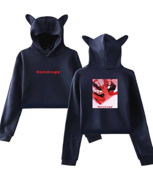 Twice Strategy Cropped Hoodie #2