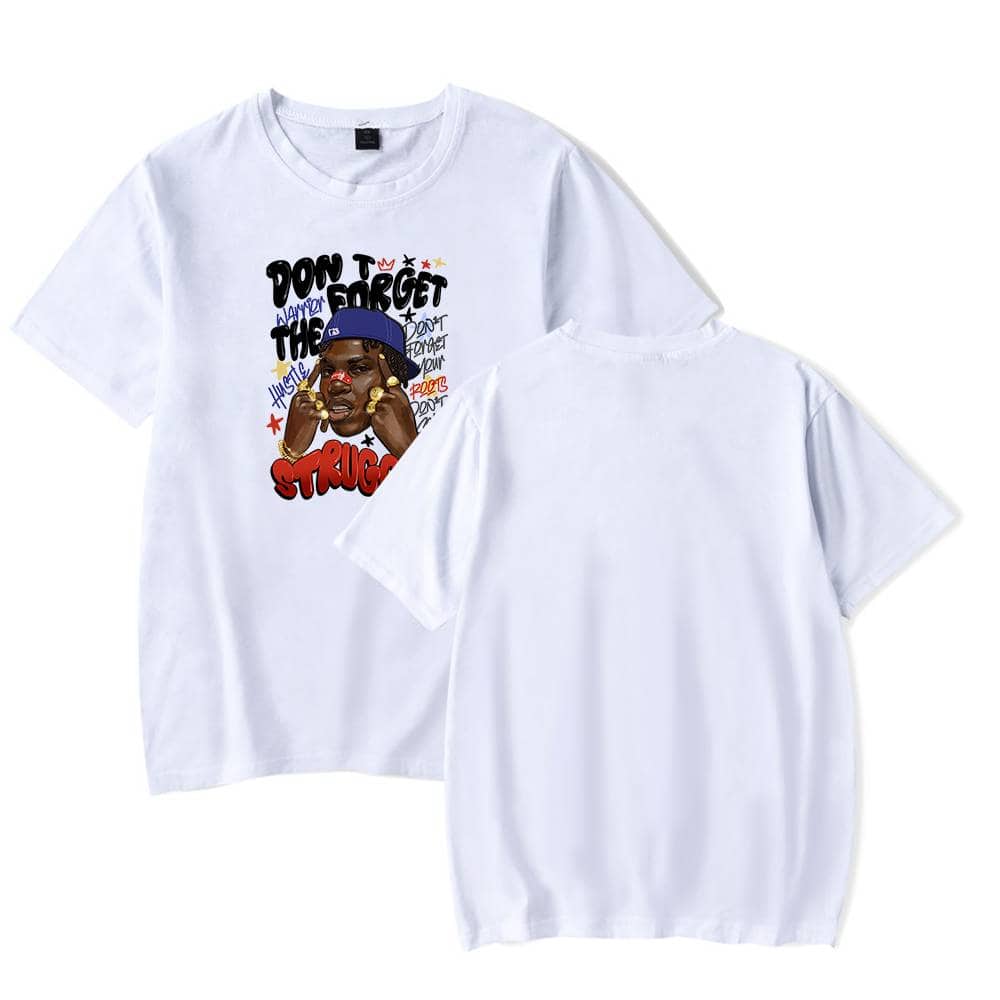Bright white Justin Bieber swag T-shirt featuring bold graphic art and inspiring text for fans of pop music and streetwear fashion. Perfect for showcasing your style and admiration for Bieber's merchandise.