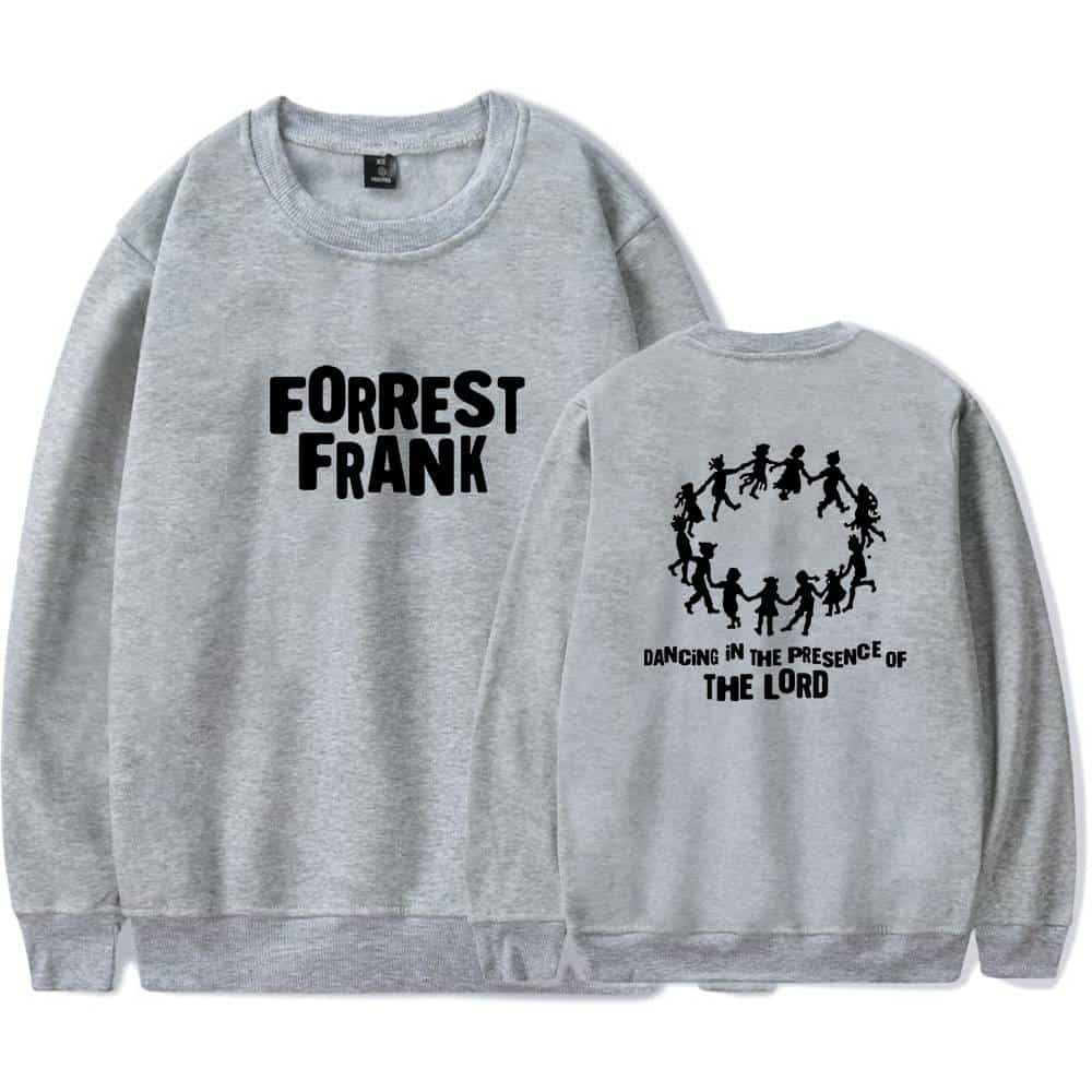 Forrest frank swag merchandise sweatshirt with graphic design and inspirational quote.