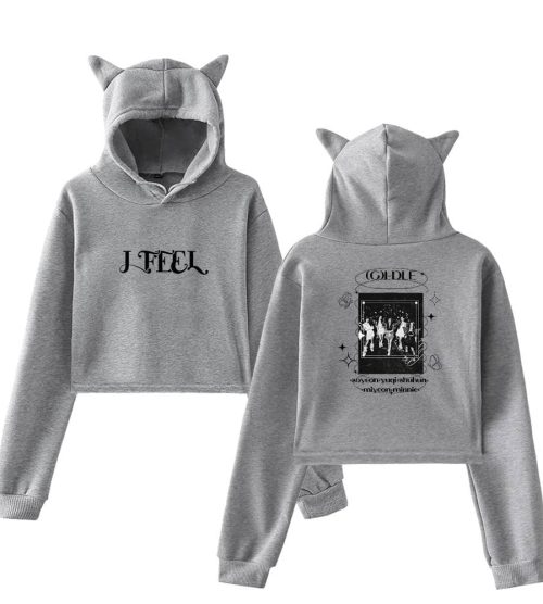 Gidle “I Feel” Cropped Hoodie #3 + Gift