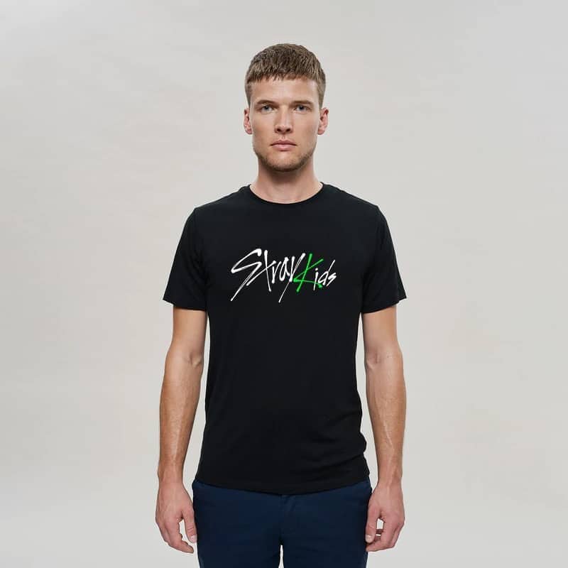 Creative Justin Bieber swag merch t-shirt featuring a stylish "Swag4Kids" logo in white and green, perfect for fans of fashionable streetwear and celebrity-inspired clothing.