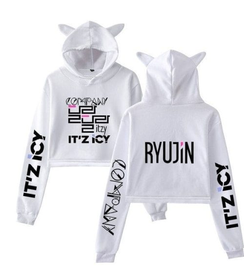 Itzy Ryujin Cropped Hoodie #1