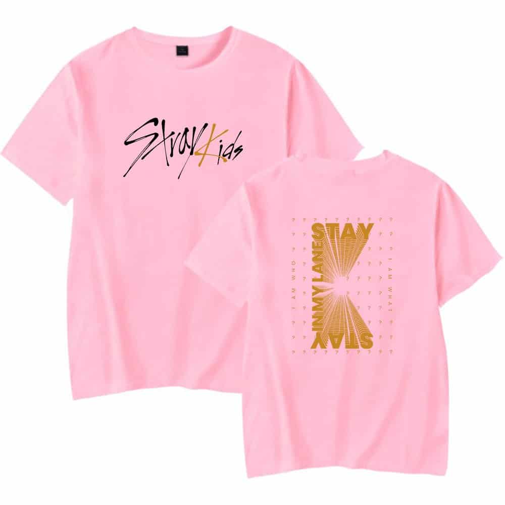 Justin Bieber swag merch pink graphic T-shirt with bold text designs, perfect for fans looking for trendy streetwear styles.