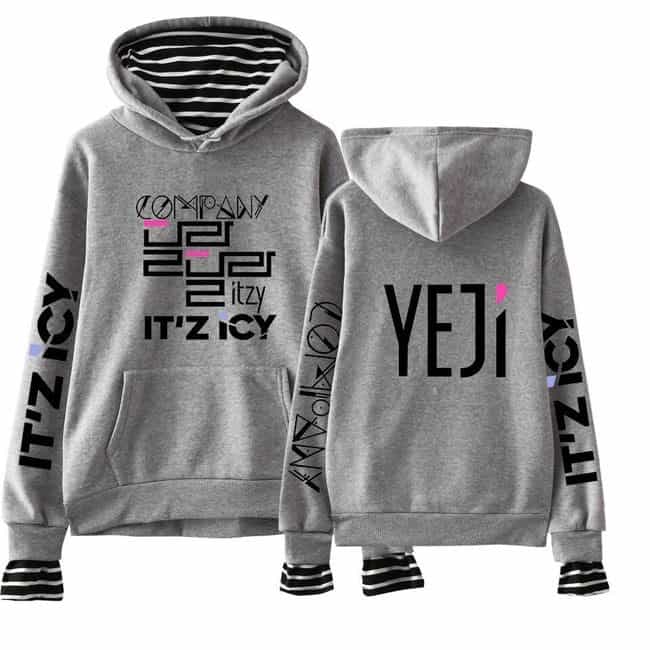 Bold gray hoodie featuring Justin Bieber swag graphic design with stylish text and patterns, perfect for fans wanting trendy streetwear.