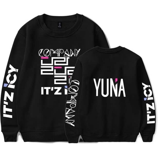 Unique black swag sweatshirt featuring bold white and colorful graphic text inspired by Justin Bieber's merchandise style. Perfect for fans who want to showcase their hip and trendy look.