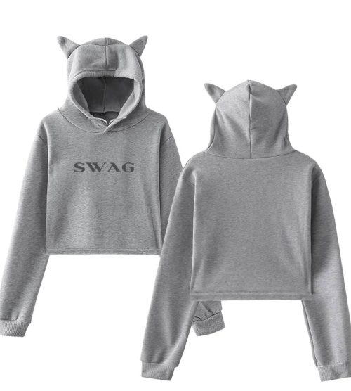 Justin Bieber Swag Cropped Hoodie